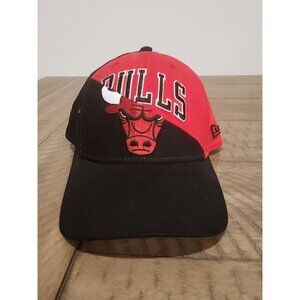 New Era Chicago Bulls Hat Cap Hat Adjustable Black Red 9FIFTY Snapback